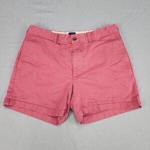 J.Crew Womens Size 32 Pink Chino Shorts 5 Inseam Stretch Cotton Mid Rise